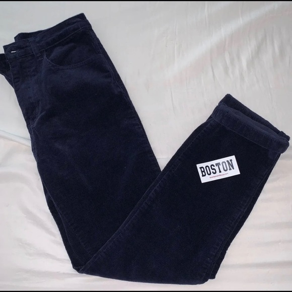 NEW Brandy Melville Navy Corduroy Pants! - Picture 2 of 5
